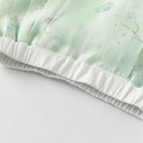 Dave&Bella Toddler Girls Summer Elegant Grey Green Chinese-style A-line Mesh Skirt Set