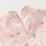 Dave&Bella Toddler Girls Summer Sweet Pink Chinese-style Floral A-line Party Mesh Dress
