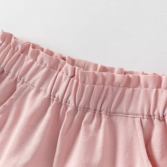 Dave&Bella Toddler Girls Summer Sweet Pink Casual T-shirt Short Set