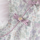 Dave&Bella Toddler Girls Summer Elegant Floral Chinese-style A-line Princess Mesh Dress