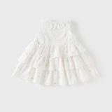 Dave&Bella Girls Summer Cotton Colored Dots Sleeveless Dress (Copy)-1