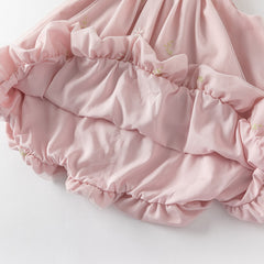 Dave&Bella Girls Summer Pink Tulle Mesh Sleeveless Princess Jellyfish Style Dress