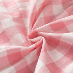 Dave&Bella Girls Summer Pink White Plaid Top Shorts Set