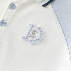 Dave&Bella Boys Summer Cotton White College Style  Polo T-shirt Top
