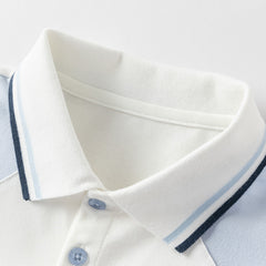 Dave&Bella Boys Summer Cotton White College Style  Polo T-shirt Top