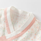 Dave&Bella Toddler Girls Summer Sweet Pink Floral Chinese-style T-shirt Pant Outfit Sets