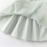 Dave&Bella Girls Summer Green Mesh Princess Dress