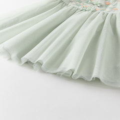 Dave&Bella Girls Summer Green Mesh Princess Dress