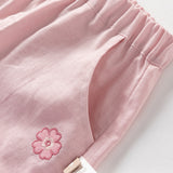 Dave&Bella Toddler Girls Summer Adorable Cotton Floral Halter Top Short Pant Sets