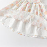Dave&Bella Toddler Girls Summer Cotton Cute Floral Print Halter Dress
