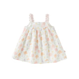Dave&Bella Toddler Girls Summer Cotton Cute Floral Print Halter Dress