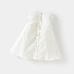 Dave&Bella Girls Summer Fantasy Mesh White Dress