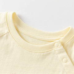 Dave&Bella Girls Summer Cheerful Milk Yellow Mesh Princess Cake Dress