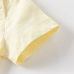 Dave&Bella Girls Summer Cheerful Milk Yellow Mesh Princess Cake Dress