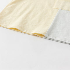 Dave&Bella Toddler Boys Summer Casual Yellow Comfortable T-shirt Pant Outfit Sets