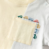 Dave&Bella Toddler Boys Summer Casual Yellow Comfortable T-shirt Pant Outfit Sets