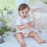 Dave&Bella Baby Girls Summer Sweet Floral Print Comfortable Cotton Rompers