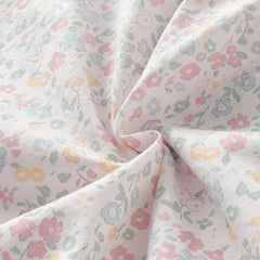 Dave&Bella Baby Girls Summer Sweet Floral Print Comfortable Cotton Rompers