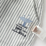 Dave&Bella Toddler Boys Summer Casual Black White Striped Breathable Cotton Shorts