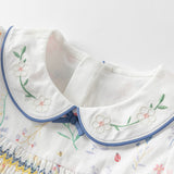 Dave&Bella Girls Summer Floral Print Cotton Dress