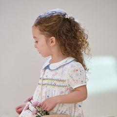 Dave&Bella Girls Summer Floral Print Cotton Dress