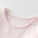 Dave&Bella Toddler Girls Summer Sweet Pink Cotton T-shirt Short Outfit Sets