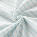 Dave&Bella Toddler Girls Summer Cotton Cute Blue White Striped Short Sleeve T-shirts