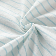 Dave&Bella Girls Cotton Cute Blue White Striped Short Sleeve T-shirt Top