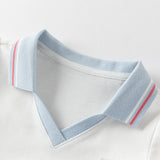 Dave&Bella Toddler Girls Summer White Sports Polo Dress
