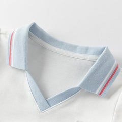 Dave&Bella Girls Summer White Sports Polo Dress
