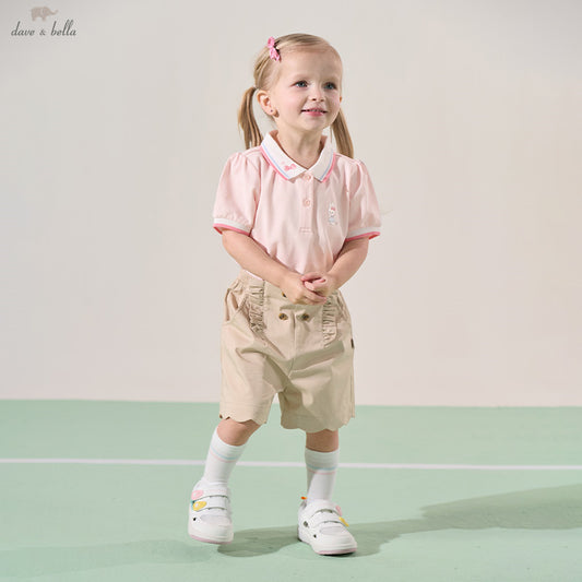 Dave&Bella Girls Summer Cotton College Style Short Pant