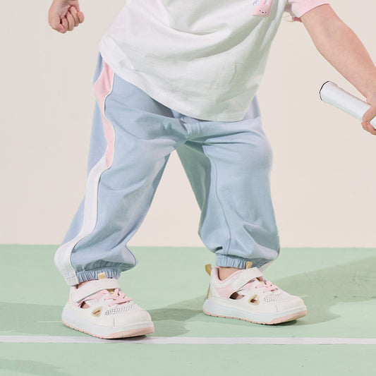 Dave&Bella Toddler Girls Summer Breathable Cotton Drawstring Caual Pants