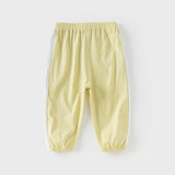 Dave&Bella Toddler Girls Summer Breathable Cotton Drawstring Casual Pants