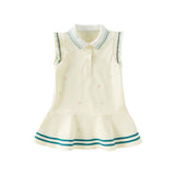 Dave&Bella Girls Summer Formal College Polo Sleeveless Dress