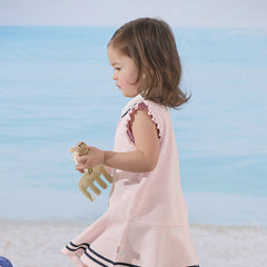 Dave&Bella Girls Summer Formal College Polo Sleeveless Dress