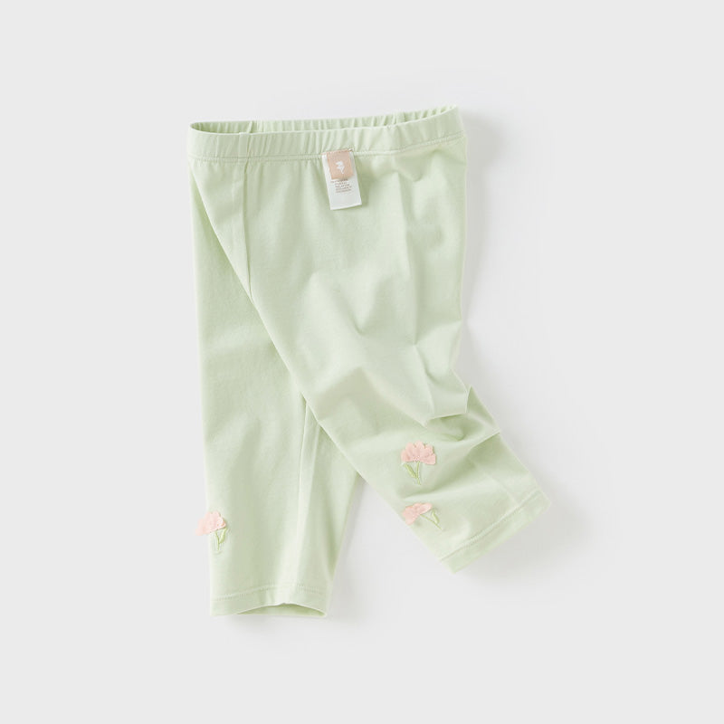 Dave&Bella Toddler Girls Summer Versatile Multi-color Slim Leggings