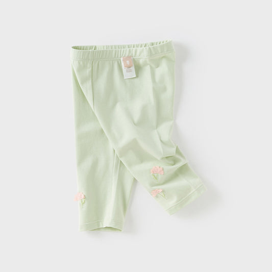 Dave&Bella Toddler Girls Summer Versatile Multi-color Slim Leggings