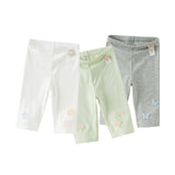 Dave&Bella Toddler Girls Summer Versatile Multi-color Slim Leggings