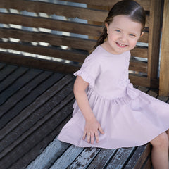Dave&Bella Girls Summer Cotton Fantasy Purple Patchwork Princess Dress