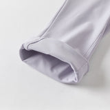 Dave&Bella Kids Girls Summer Purple Outdoor Sports Stretchable Slim Yoga Pants