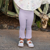 Dave&Bella Kids Girls Summer Purple Outdoor Sports Stretchable Slim Yoga Pants