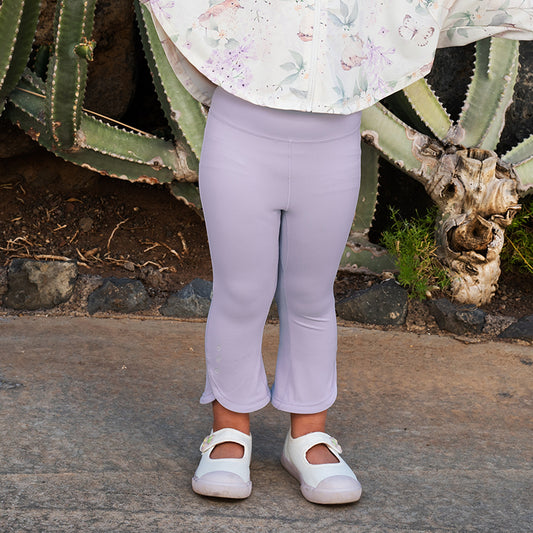 Dave&Bella Kids Girls Summer Purple Outdoor Sports Stretchable Slim Yoga Pants