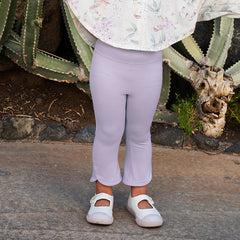 Dave&Bella Kids Girls Summer Purple Outdoor Sports Stretchable Slim Yoga Pants