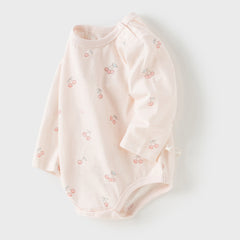 Dave&Bella Baby Girls/Boys Autumn Cotton Print One-Pieces Rompers