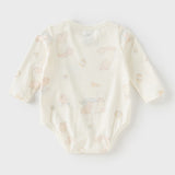Dave&Bella Baby Girls/Boys Cotton Print One-Pieces Rompers