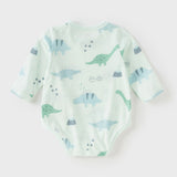 Dave&Bella Baby Girls/Boys Cotton Print One-Pieces Rompers