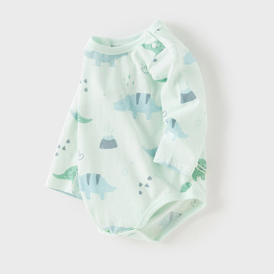 Dave&Bella Baby Girls/Boys Autumn Cotton Print One-Pieces Rompers