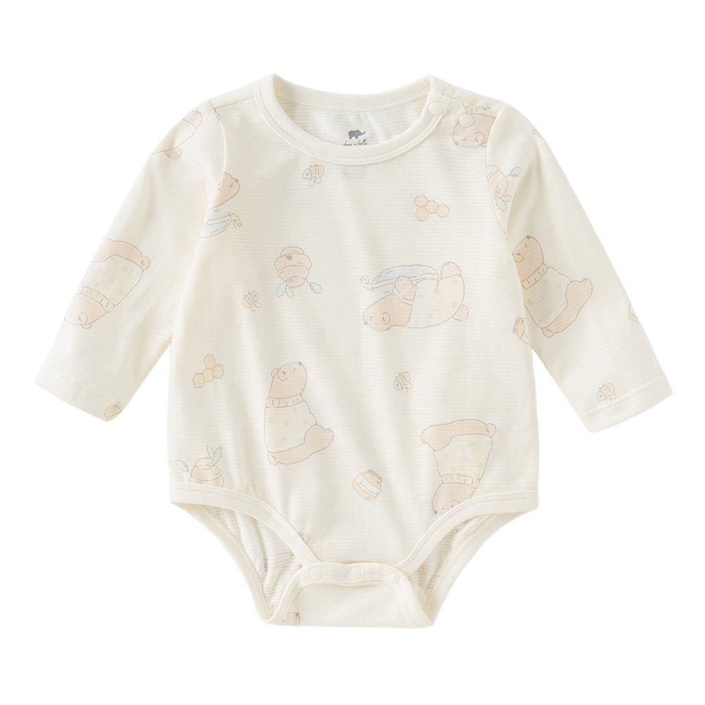 Dave&Bella Baby Girls/Boys Cotton Print One-Pieces Rompers