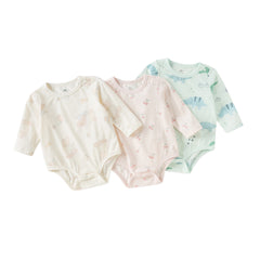 Dave&Bella Baby Girls/Boys Autumn Cotton Print One-Pieces Rompers