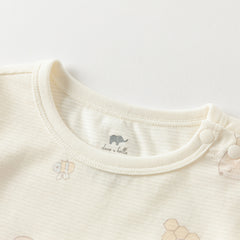 Dave&Bella Baby Girls/Boys Autumn Cotton Print One-Pieces Rompers